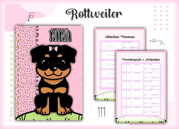 Caderneta Vacina Rottweiler - Arquivo Digital