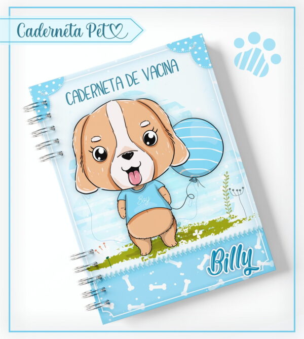 Caderneta Vacinação Pet Cachorrinho - Arquivo Digital