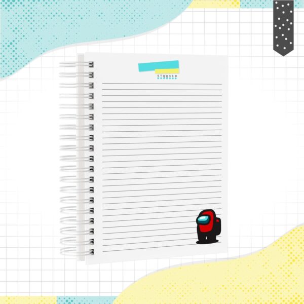Caderno A5 Among Us - Arquivo Digital - Imagem 3