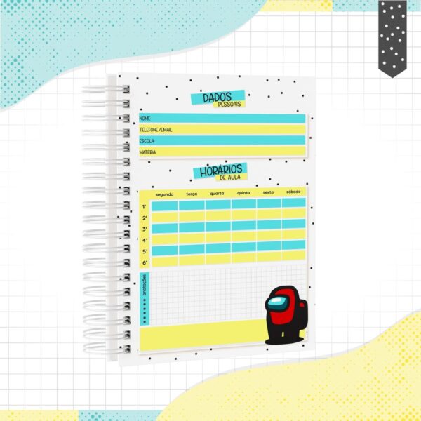Caderno A5 Among Us - Arquivo Digital - Imagem 2
