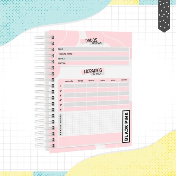 Caderno A5 Black Pink - Arquivo Digital - Imagem 2