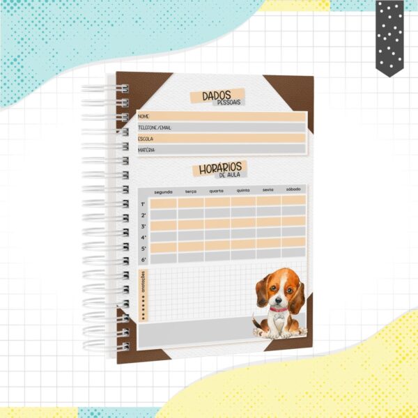 Caderno A5 Cachorrinho - Arquivo Digital - Imagem 2