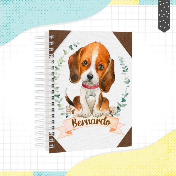 Caderno A5 Cachorrinho - Arquivo Digital
