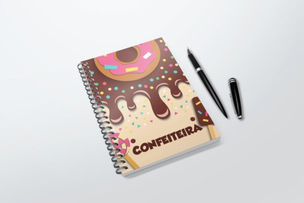 Caderno Agenda Confeiteira - Arquivo Digital