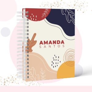 caderno capa geometrica modelo 2 arquivo digital papelaria personalizada 2