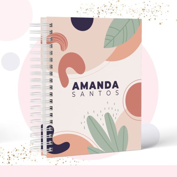 Caderno Capa Geométrica - Modelo 7 - Arquivo Digital