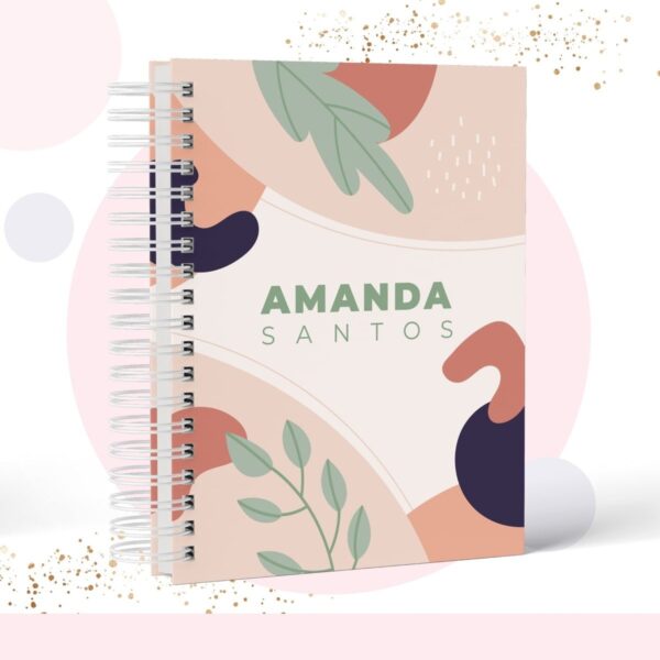 Caderno Capa Geométrica - Modelo 8 - Arquivo Digital