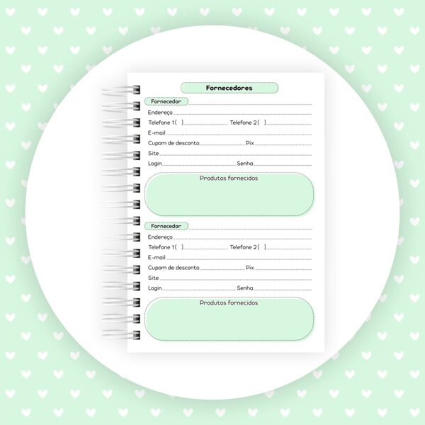 Caderno Controle de Pedidos - Arquivo Digital - Imagem 2