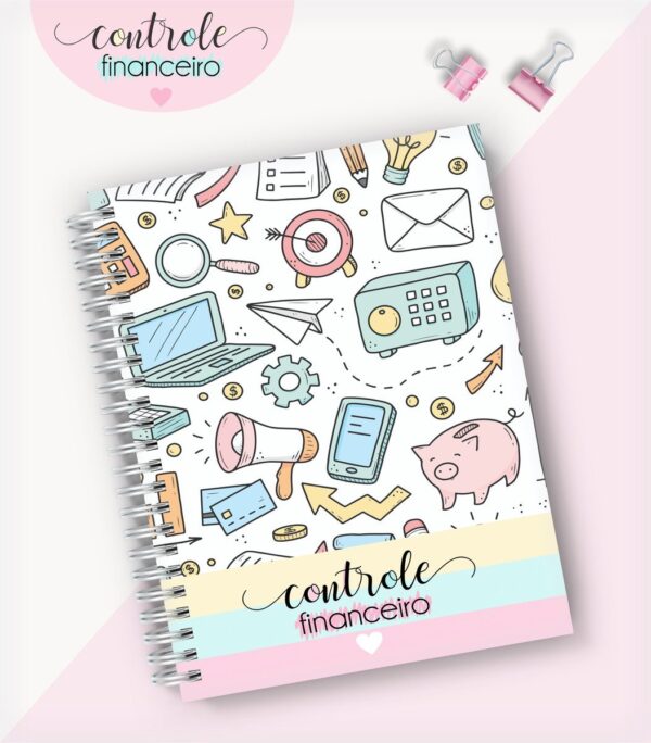 Caderno Controle Financeiro Feminino 01 - Arquivo Digital