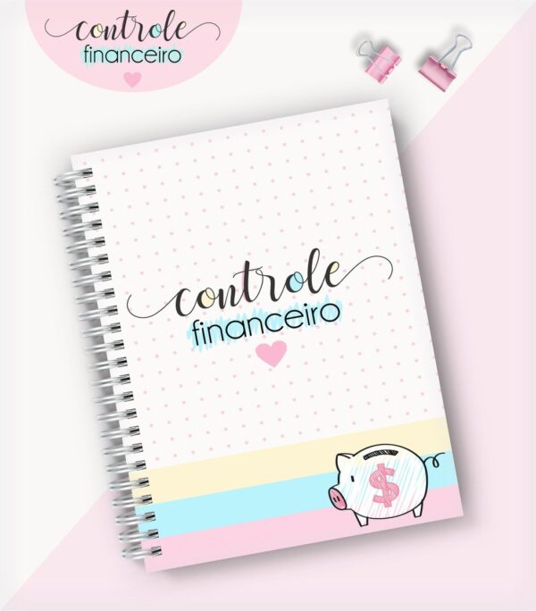 Caderno Controle Financeiro Feminino 02 - Arquivo Digital