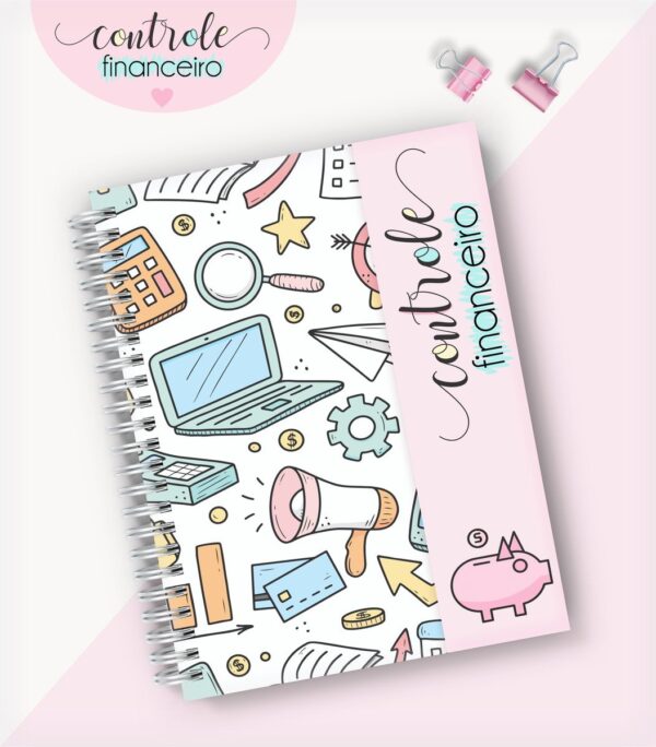 Caderno Controle Financeiro Feminino 03 - Arquivo Digital