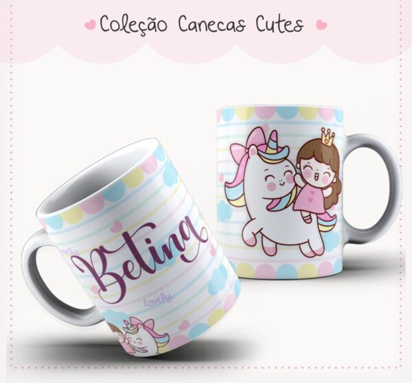 Caderno Cute Menina 6 - Arquivo Digital - Imagem 2