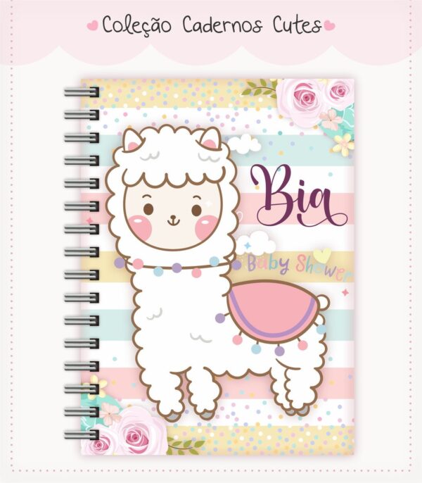 Caderno Cute Menina 8 - Arquivo Digital