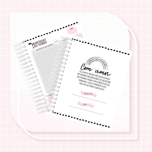 CADERNO DE MEMÓRIAS MENINA - ARQUIVO DIGITAL - Imagem 2