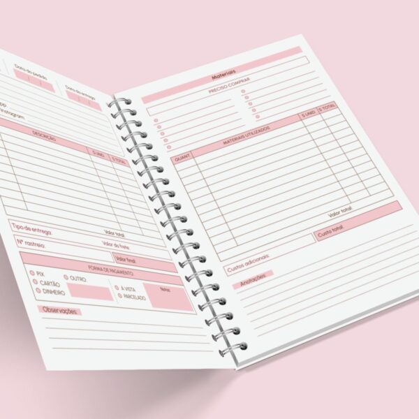 Caderno de Pedidos A5 - Arquivo Digital