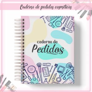 caderno de pedidos cosmeticos arquivo digital papel e cia 2