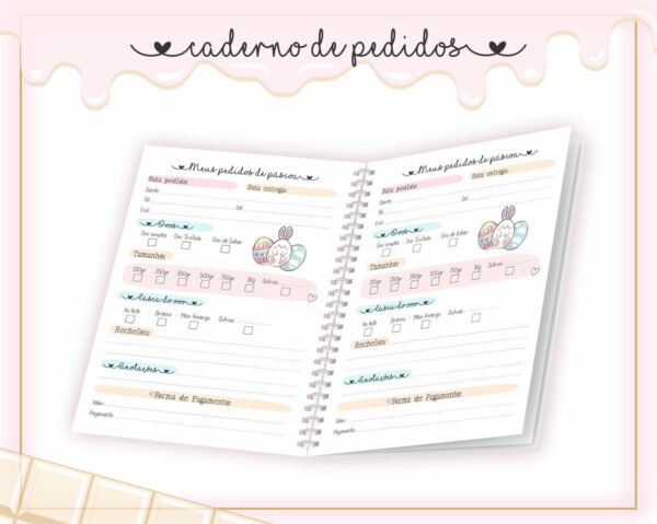 Caderno de Pedidos Páscoa - Arquivo Digital - Imagem 4