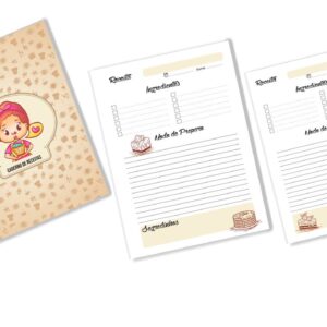 caderno de receitas arquivo digital cozinha