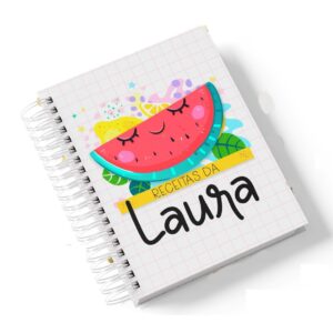 caderno de receitas do bebe menina arquivo digital papelaria digital