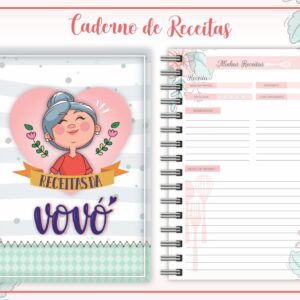 caderno de receitas vovo arquivo digital receitas