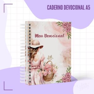 caderno devocional a5 feminino arquivo digital personalizacao