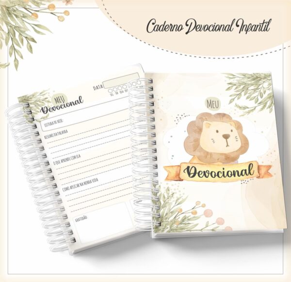 Caderno Devocional Infantil Menino - Arquivo Digital