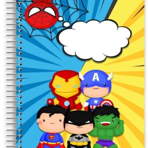 caderno escolar herois kit digital