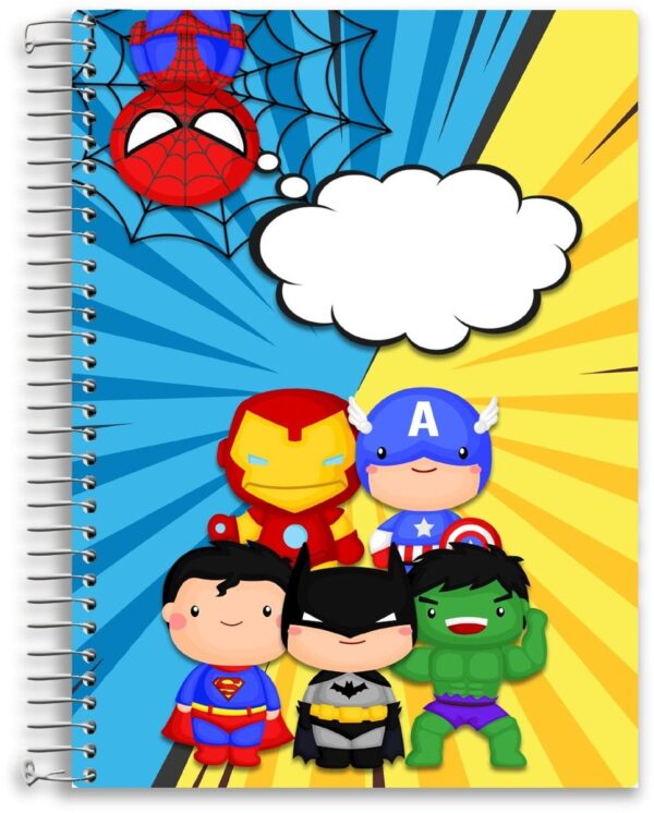 Caderno Escolar Heróis - Arquivo Digital