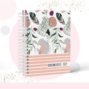 caderno floral modelo 1 arquivo digital planners 1