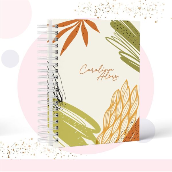Caderno Floral - Modelo 10 - Arquivo Digital