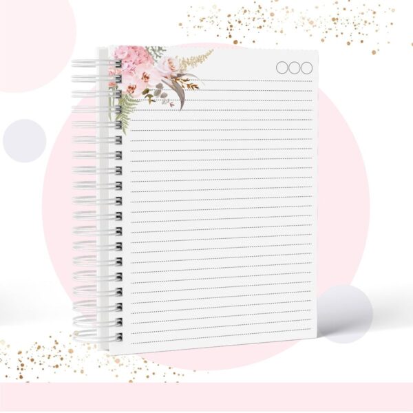 Caderno Floral - Modelo 7 - Arquivo Digital - Imagem 2