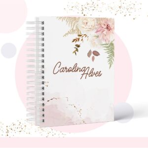 caderno floral modelo 7 arquivo digital personalizacao 2