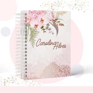 caderno floral modelo 8 arquivo digital papelaria 1