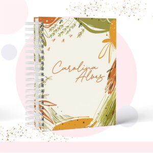 caderno floral modelo 9 arquivo digital agendas 2