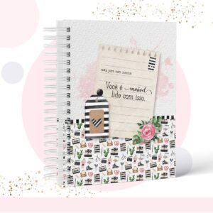 caderno frases modelo 4 arquivo digital papelaria