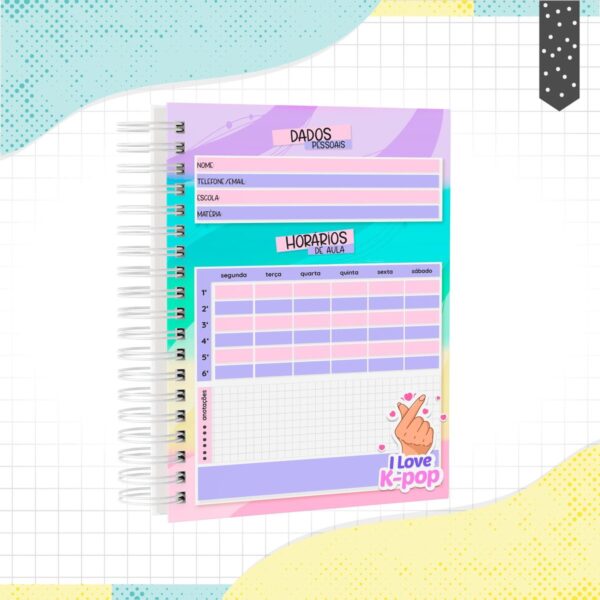 Caderno KPOP Menina - Arquivo Digital - Imagem 2