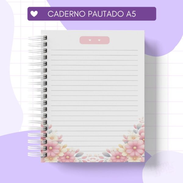 Caderno Menina Confie Deus - Arquivo Digital - Imagem 2