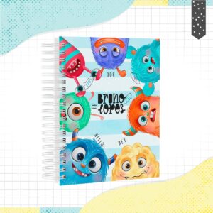 caderno monstrinhos arquivo digital papelaria digital 1