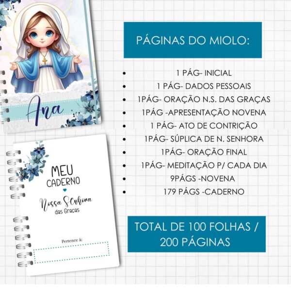 Caderno Nossa Senhora das Graças - Arquivo Digital - Imagem 3