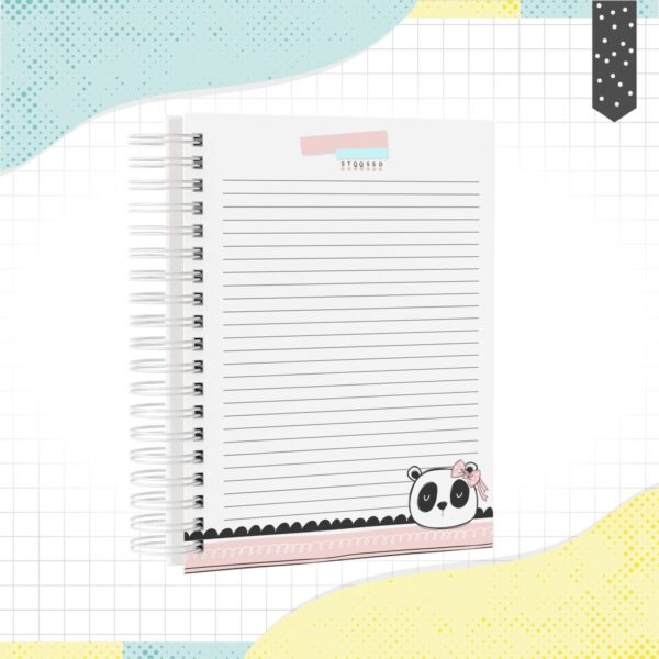 Caderno Panda Menina - Arquivo Digital - Imagem 3