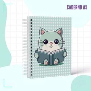 caderno pautado gatinho arquivo digital caderno pautado