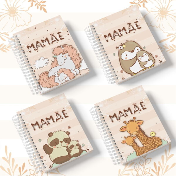 Caderno Pautado Mamãe e Vovó Animais - Arquivo Digital - Imagem 3