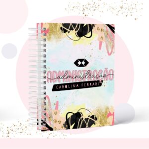 caderno pautado profissao administracao arquivo digital papel e scrapbook 2