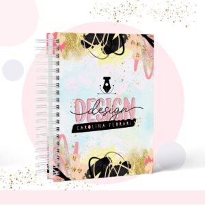 caderno pautado profissao design arquivo digital scrapbook 1