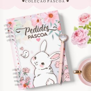 caderno pedidos pascoa coelhinha arquivo digital caderno pedidos pascoa coelhinha