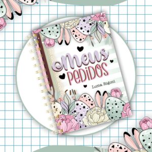 Caderno Pedidos Páscoa Mod8 - Arquivo Digital