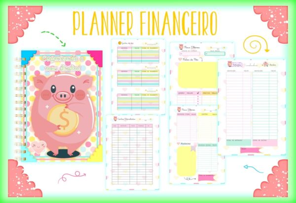 Caderno Planner Financeiro - Arquivo Digital