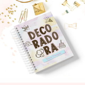 caderno profissao decoradora papelaria personalizada