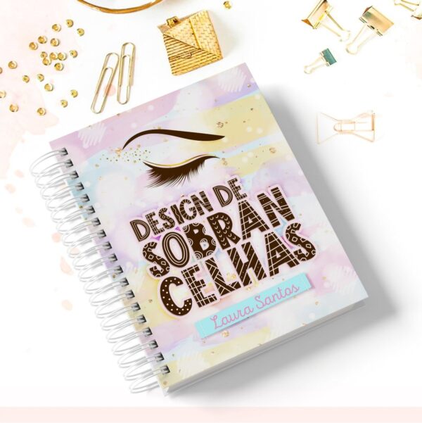 Caderno Profissão Design de Sobrancelhas - Arquivo Digital