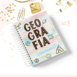 caderno profissao geografia personalizacao
